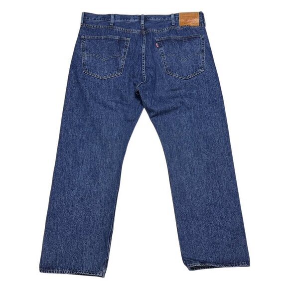 LEVIS 501 Premium Straight Leg Designer Denim Blue Jeans Pants Mens 40x29 - Picture 1 of 8